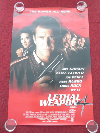 Lethal Weapon 4 - B US One Sheet Rolled Poster Mel Gibson Danny Glover 1998