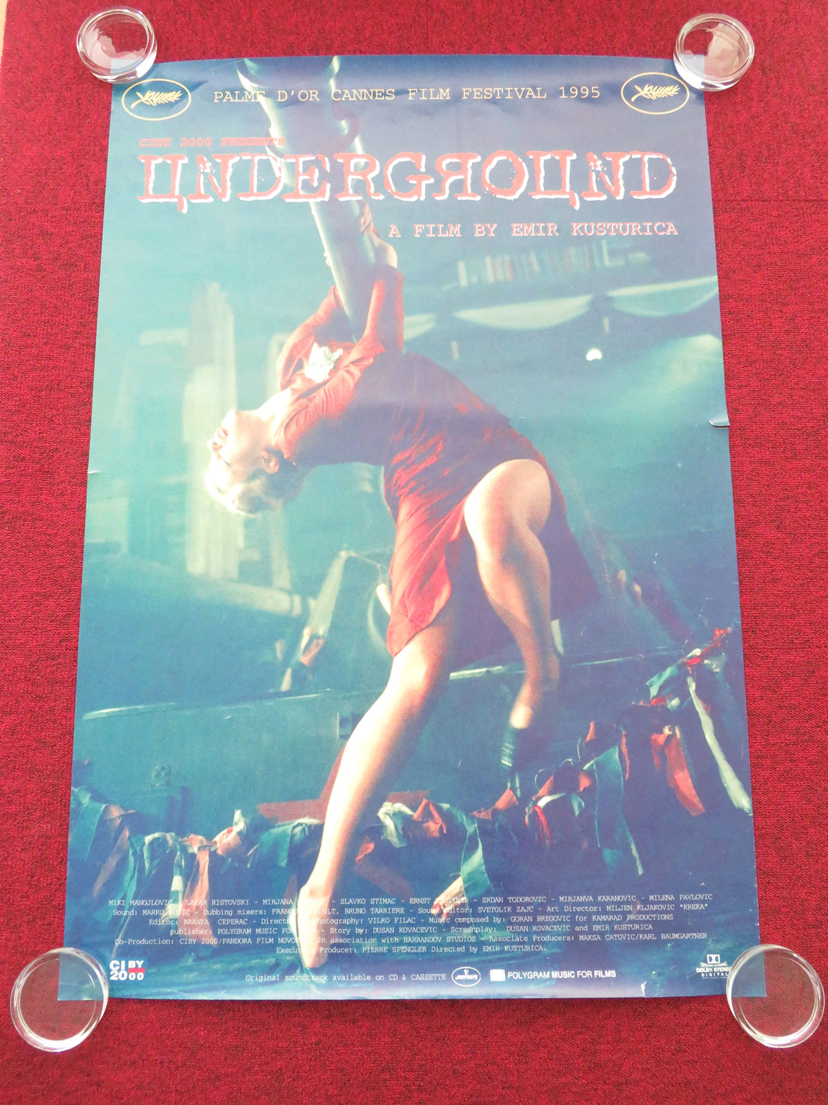 Underground US One Sheet Rolled Poster Predrag Manojlovic Lazar Ristovski 1995