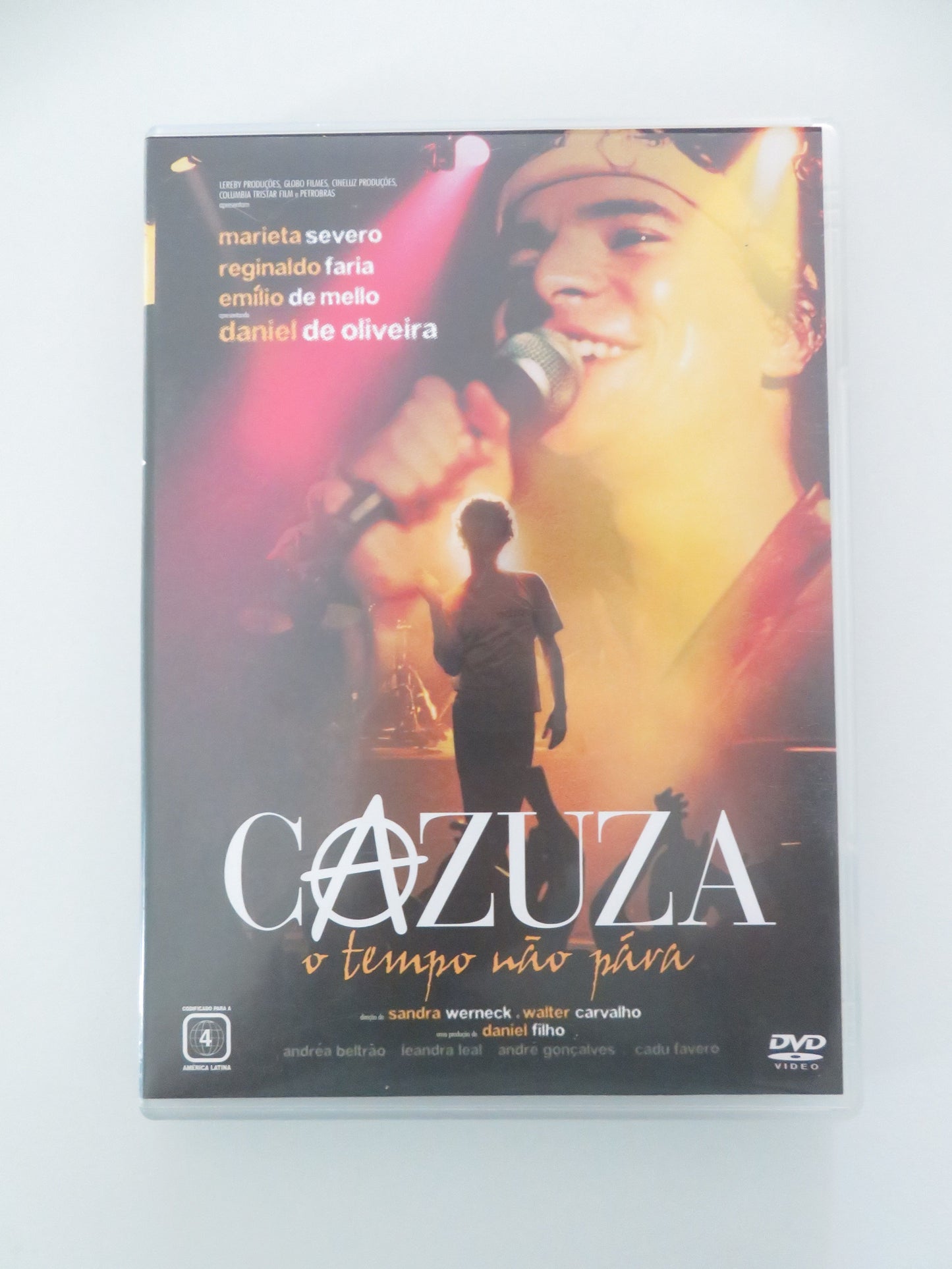 Cazuza: O Tempo Não Pára (DVD) Daniel de Oliveira Marieta Severo 2004 Region 4