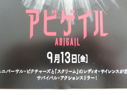 Abigail Japanese Chirashi (B5) Poster Melissa Barrera Dan Stevens 2024