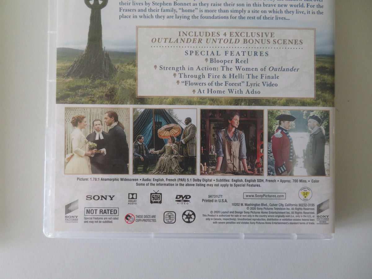 Outlander - Season Five (DVD BoxSet) Caitríona Balfe Sam Heughan 2020 Region 1