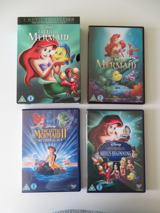 The Little Mermaid 1, 2, and 3 Movie Collection (DVD BoxSet) Disney Region 2