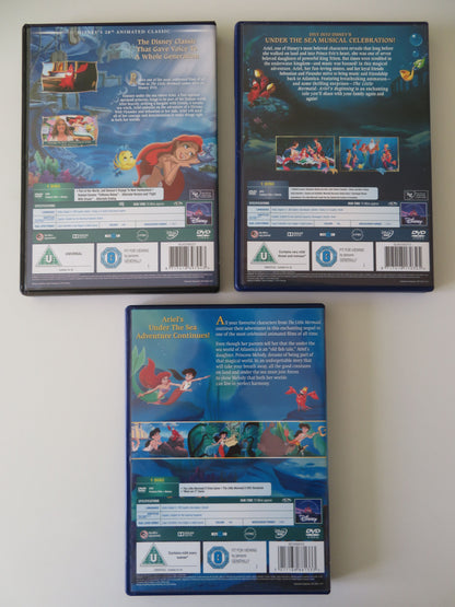 The Little Mermaid 1, 2, and 3 Movie Collection (DVD BoxSet) Disney Region 2