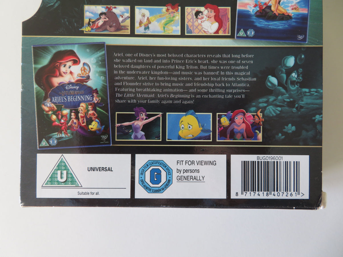 The Little Mermaid 1, 2, and 3 Movie Collection (DVD BoxSet) Disney Region 2