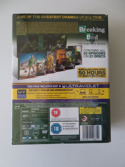 Breaking Bad - The Complete Series (DVD BoxSet) Bryan Cranston 2008 Region 2