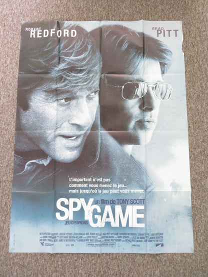 Spy Game French Grande Poster Robert Redford Brad Pitt 2001