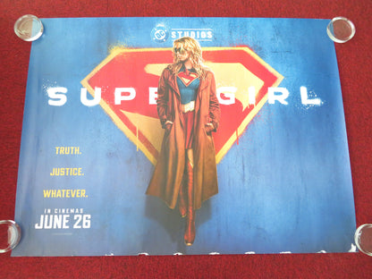Supergirl UK Quad Rolled Poster DC Milly Alcock David Corenswet Eve Ridley 2026