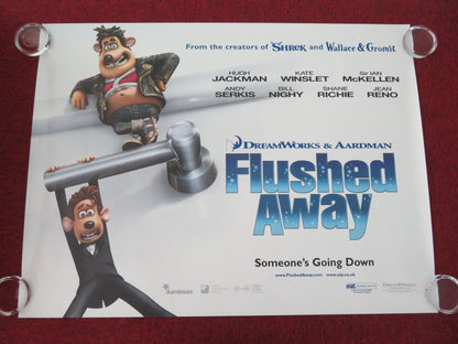 Flushed Away - A UK Quad Rolled Poster Hugh Jackman Kate Winslet 2006