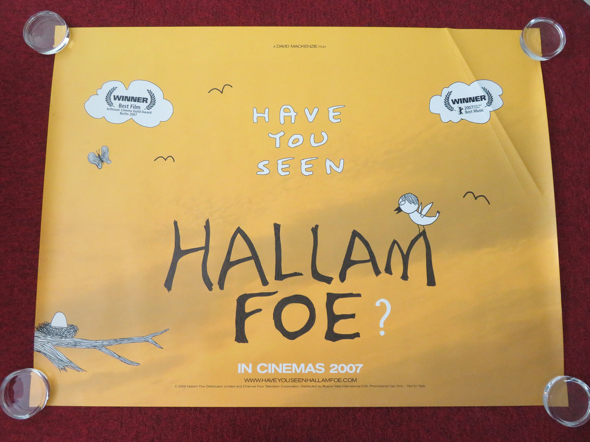 Hallam Foe UK Quad Rolled Poster Jamie Bell Ruth Milne John Paul Lawler 2007