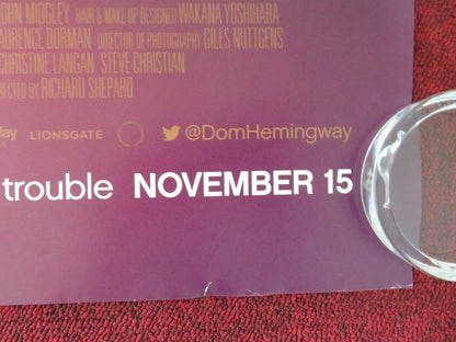Dom Hemingway UK Quad Rolled Poster Jude Law Richard E. Grant 2013