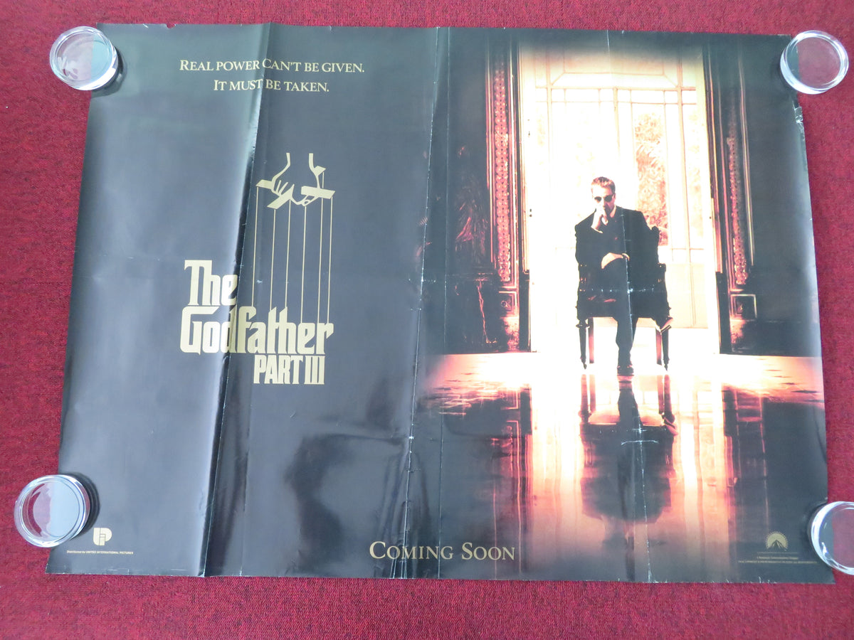 The Godfather Part III UK Quad Rolled Poster Al Pacino Diane Keaton 1990