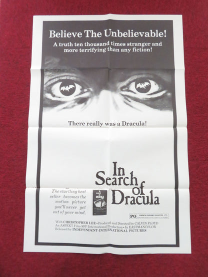 In Search of Dracula Folded US One Sheet Poster Christopher Lee 1974