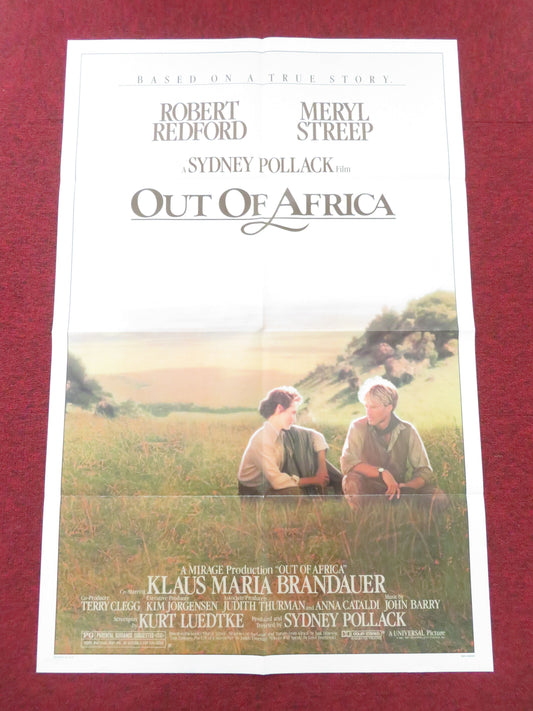 Out of Africa Folded US One Sheet Poster Meryl Streep Robert Redford 1985