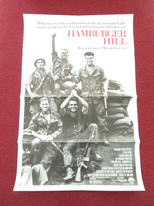 Hamburger Hill Folded US One Sheet Poster Anthony Barrile Michael Boatman 1987