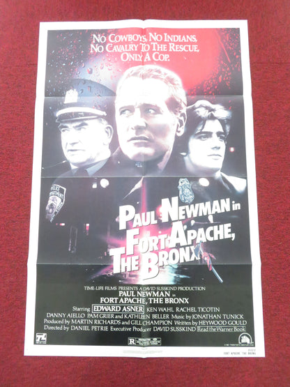 Fort Apache the Bronx Folded US One Sheet Poster Paul Newman Edward Asner 1981