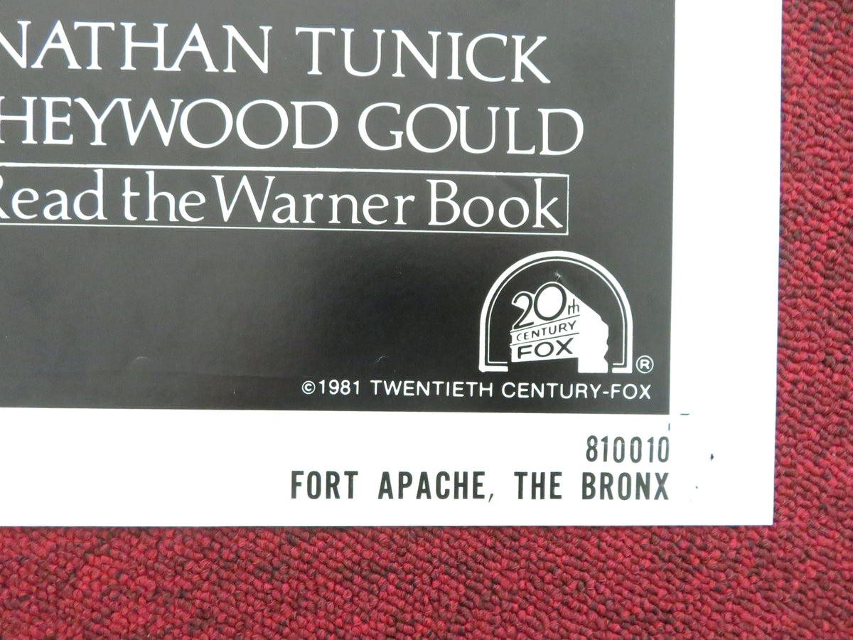 Fort Apache the Bronx Folded US One Sheet Poster Paul Newman Edward Asner 1981