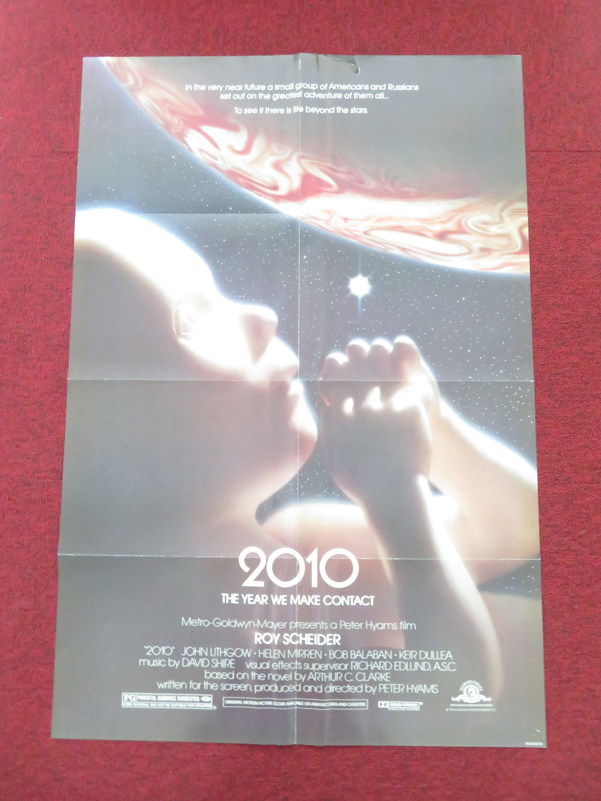 2010: The Year We Make Contact Folded US One Sheet Poster Roy Scheider 1984