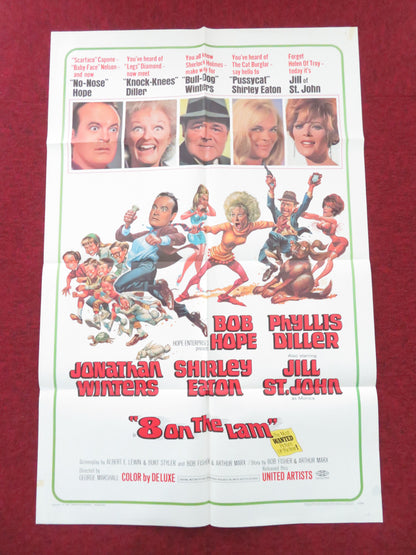 Eight on the Lam Folded US One Sheet Poster Bob Hope Phyllis Diller 1967
