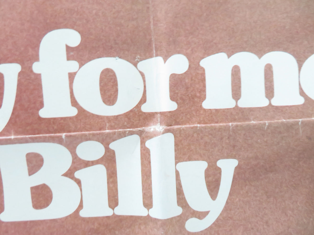 Cry for Me Billy Folded US One Sheet Poster Cliff Potts, Harry Dean Stanton 1972
