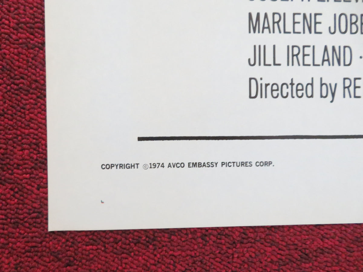 Rider on the Rain Folded US One Sheet Poster Charles Bronson Jill Ireland 1974