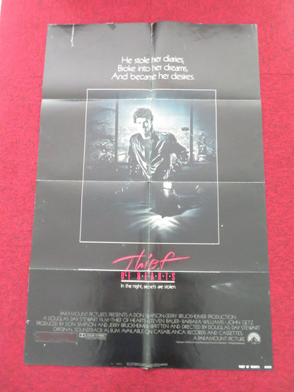 Thief of Hearts Folded US One Sheet Poster Steven Bauer Barbara Williams 1984