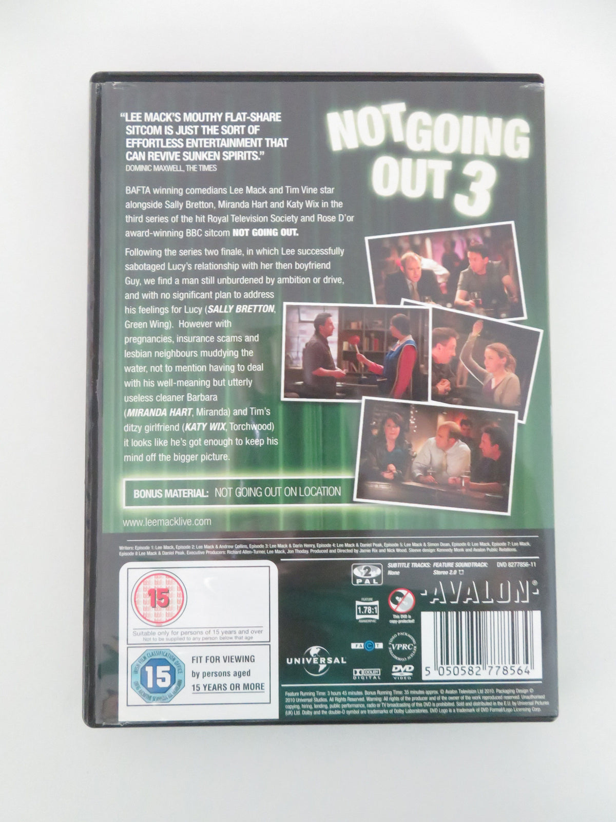 Not Going Out - Series 3 (DVD) Lee Mack Sally Bretton Tim Vine 2009 Region 2