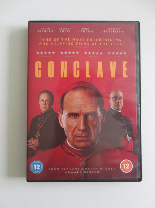 Conclave (DVD) Ralph Fiennes Stanley Tucci John Lithgow 2024 Region 2