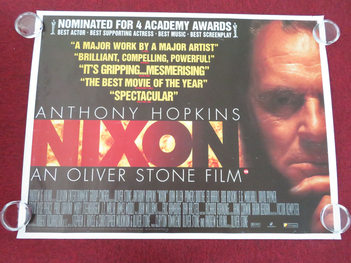 Nixon - B UK Quad Rolled Poster Anthony Hopkins Joan Allen 1995