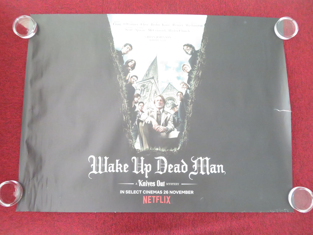 Wake Up Dead Man: A Knives Out Mystery UK Quad Rolled Poster Daniel Craig 2025