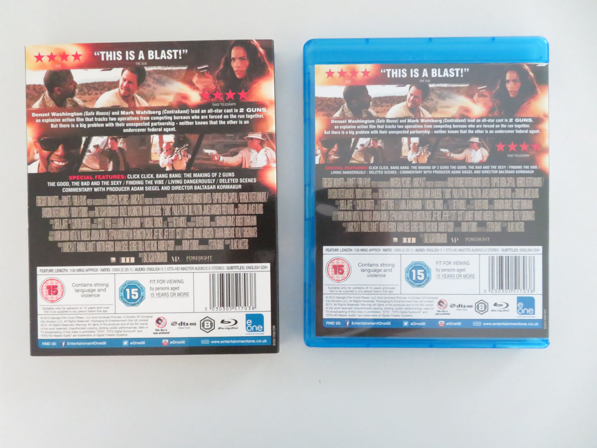 2 Guns (BLU-RAY) Denzel Washington Mark Wahlberg 2013 Region B