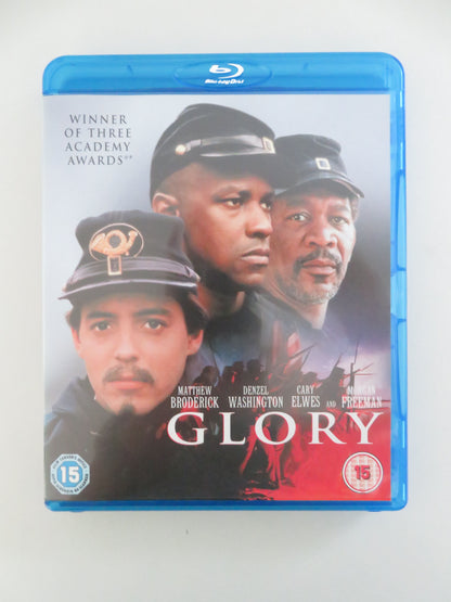 Glory (BLU-RAY) Matthew Broderick Denzel Washington Cary Elwes 1989 Region A,B,C