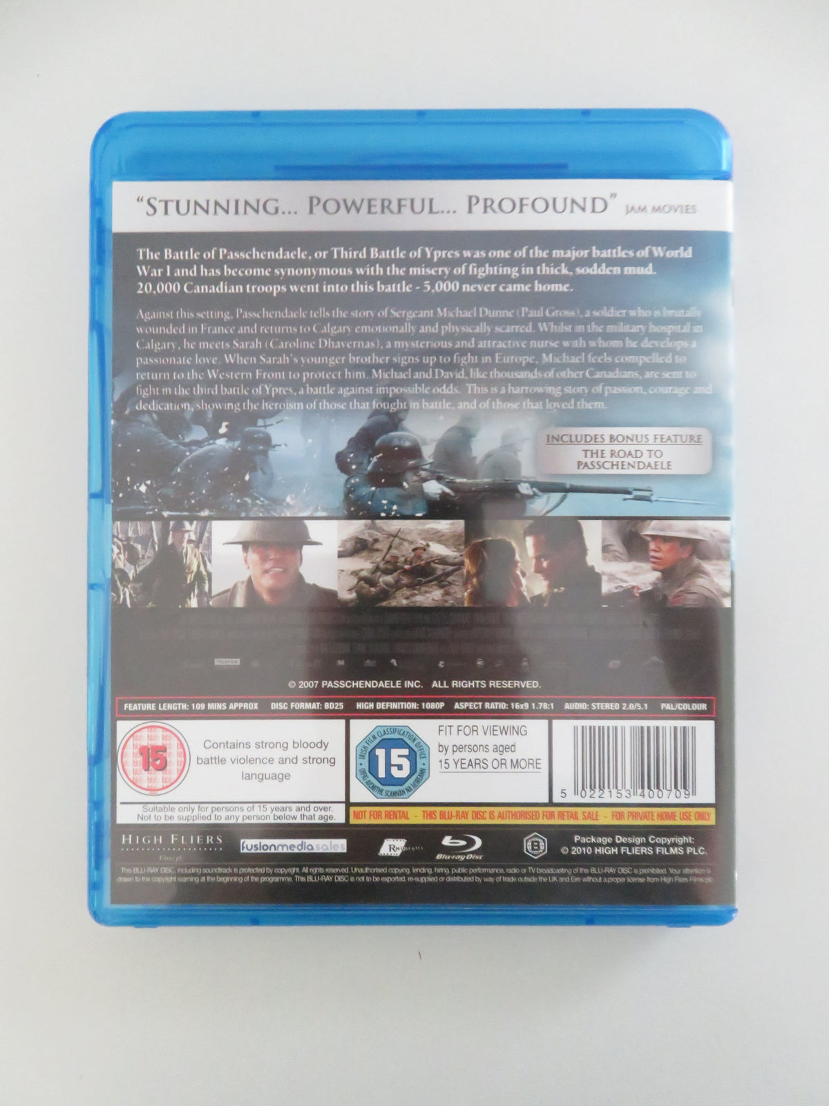 Passchendaele (BLU-RAY) Paul Gross Michael Greyeyes James Kot 2008 Region B