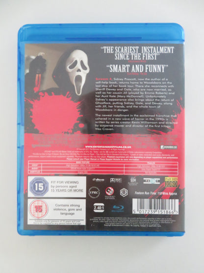 Scream 4 (BLU-RAY) Neve Campbell Courteney Cox David Arquette 2011 Region B