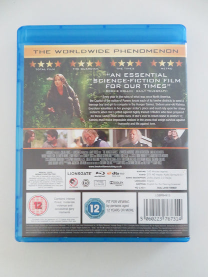 The Hunger Games (BLU-RAY) Jennifer Lawrence Josh Hutcherson 2012 Region B
