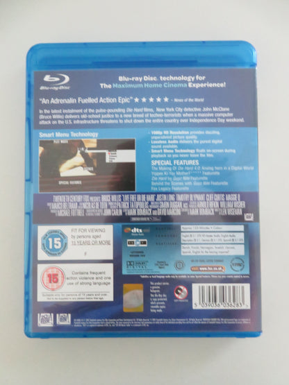 Die Hard 4.0 (BLU-RAY) Bruce Willis Timothy Olyphant 2007 Region B