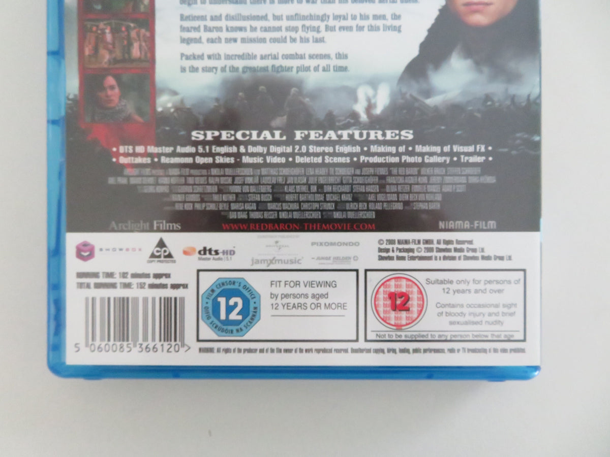 The Red Baron (BLU-RAY) Matthias Schweighöfer Lena Headey 2008 Region B