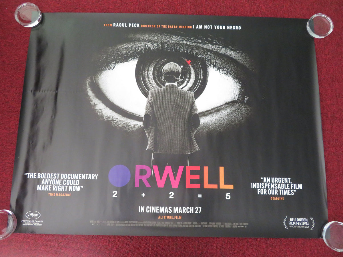 Orwell: 2+2=5 UK Quad Rolled Poster Damian Lewis George Orwell U Win Khine 2025