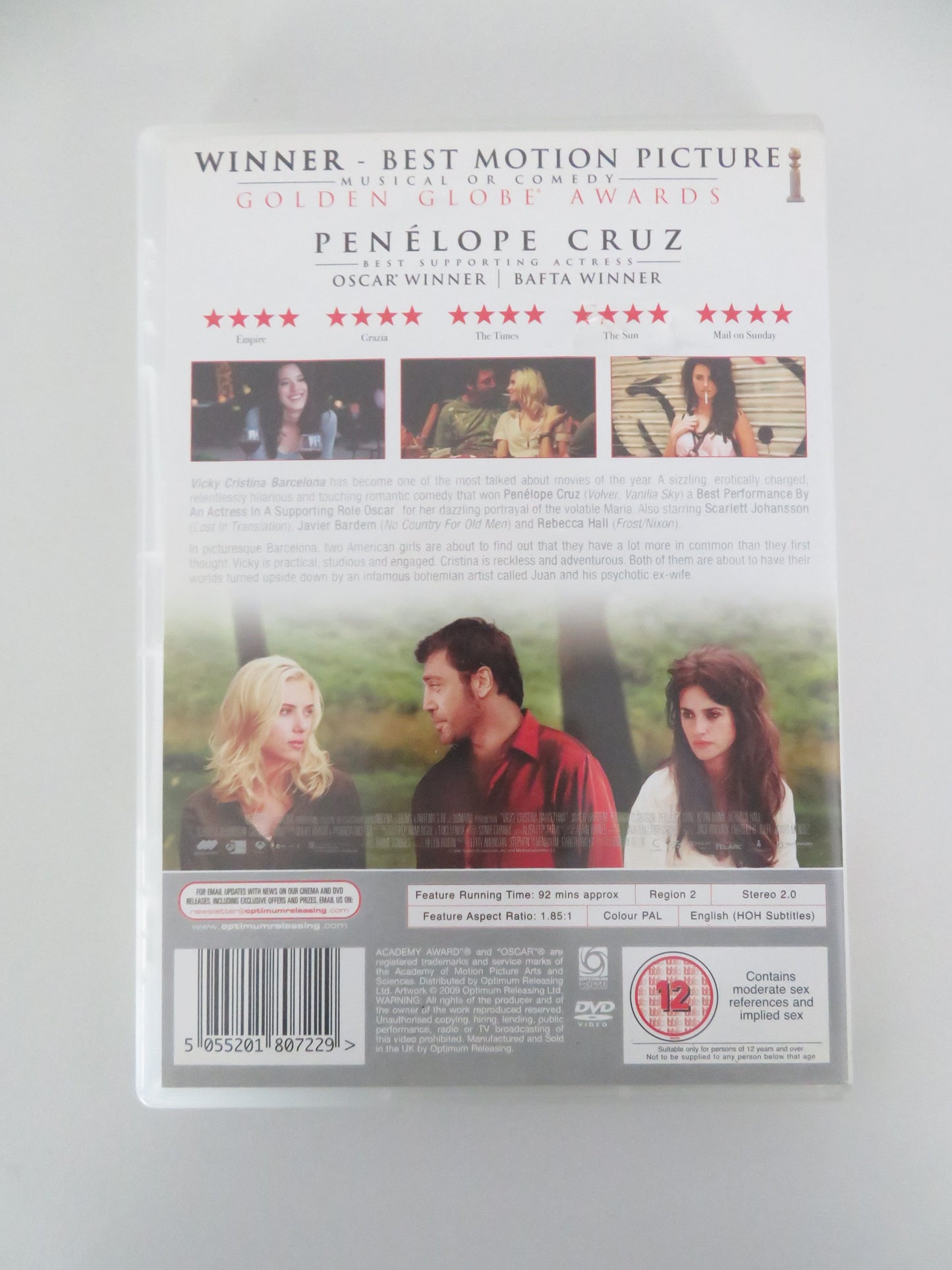 Vicky Cristina Barcelona (DVD) Scarlett Johansson 2008 Region 2