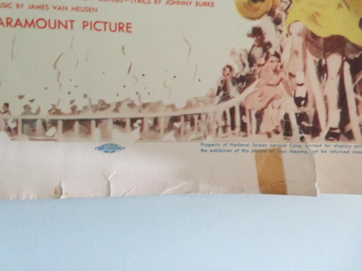 Riding High US Half Sheet (22"x 28") Poster Bing Crosby Coleen Gray 1950