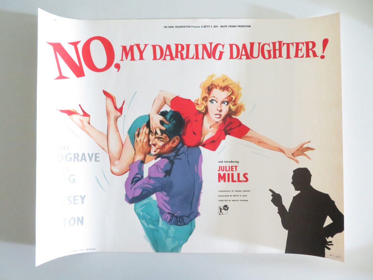 No, My Darling Daughter US Half Sheet (22"x 28") Poster Michael Redgrave 1961