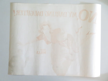 No, My Darling Daughter US Half Sheet (22"x 28") Poster Michael Redgrave 1961