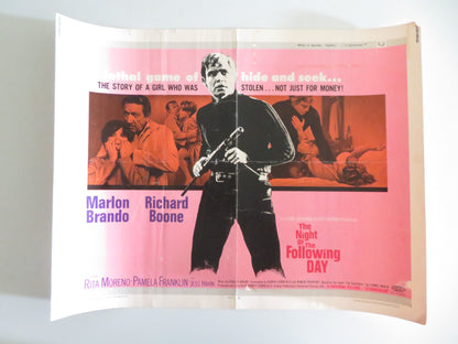 The Night of the Following Day US Half Sheet (22"x 28") Poster Marlon Brando '69