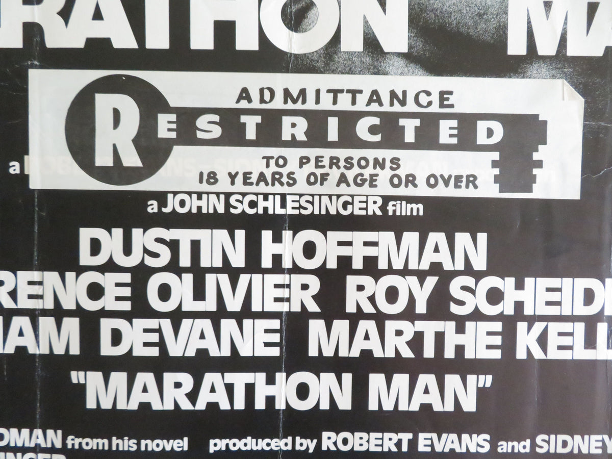 Marathon Man US Half Sheet (22"x 28") Poster Dustin Hoffman Laurence Olivier '76