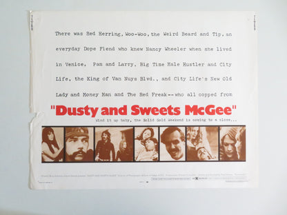Dusty and Sweets McGee US Half Sheet (22"x 28") Poster Clifton Tip Fredell 1971