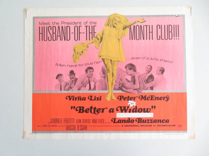 Better a Widow US Half Sheet (22"x 28") Poster Virna Lisi Peter McEnery 1969