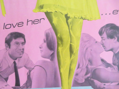 Better a Widow US Half Sheet (22"x 28") Poster Virna Lisi Peter McEnery 1969