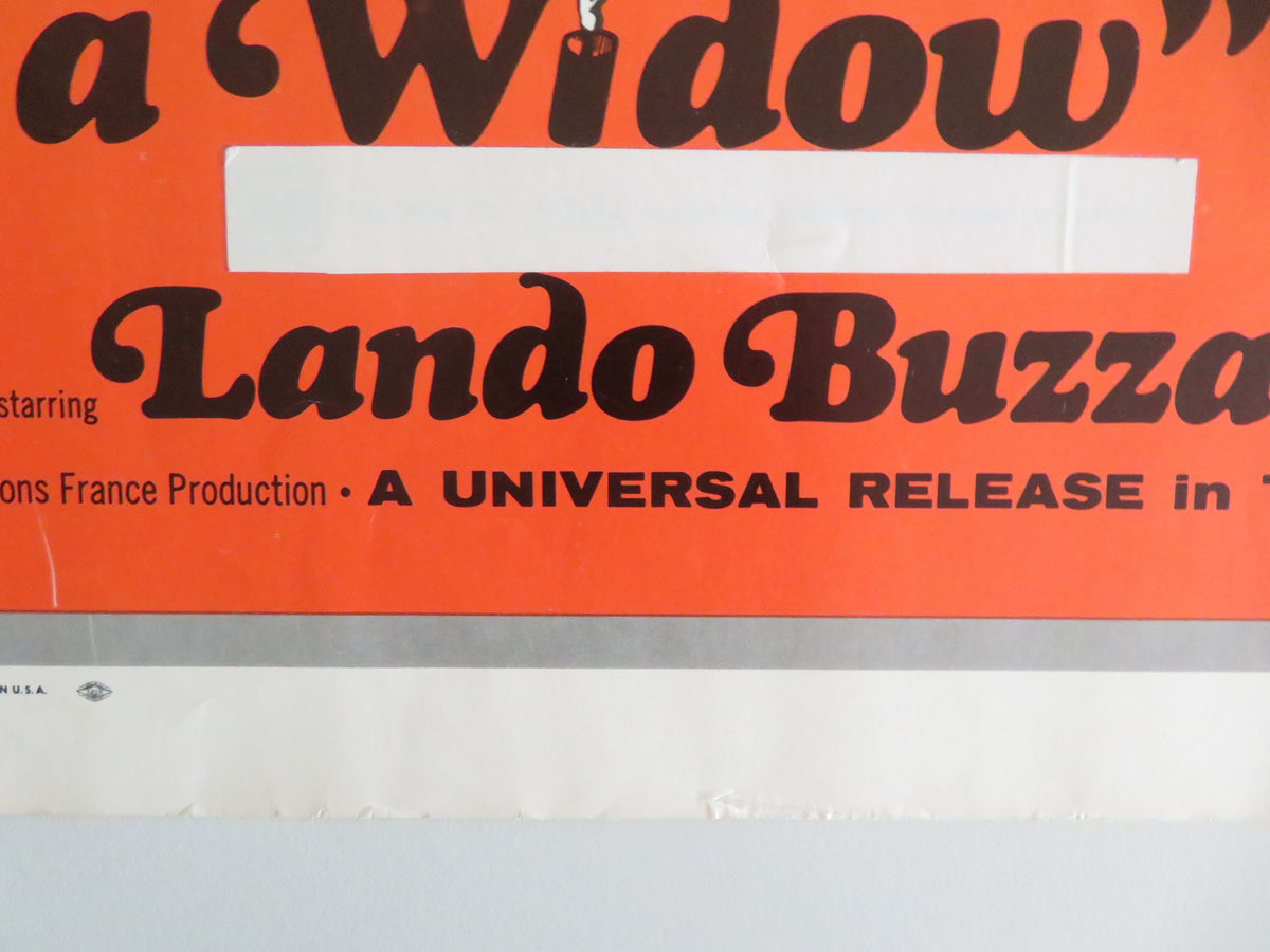 Better a Widow US Half Sheet (22"x 28") Poster Virna Lisi Peter McEnery 1969
