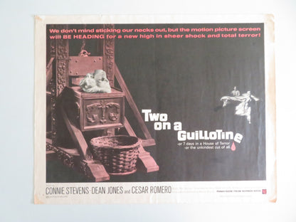 Two on a Guillotine US Half Sheet (22"x 28") Poster Connie Stevens D. Jones 1965