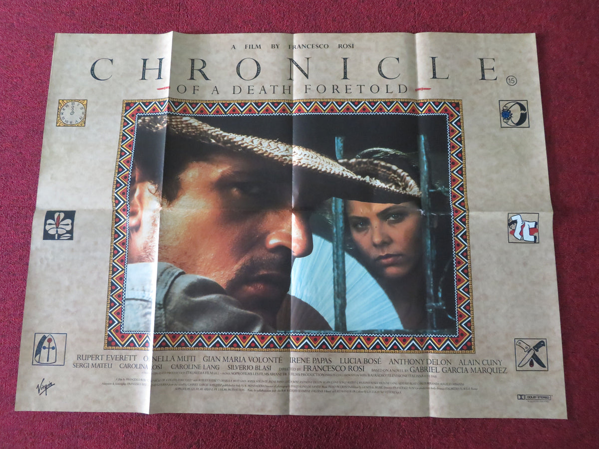 Chronicle of a Death Foretold UK Quad Poster Folded Rupert Everett 1987