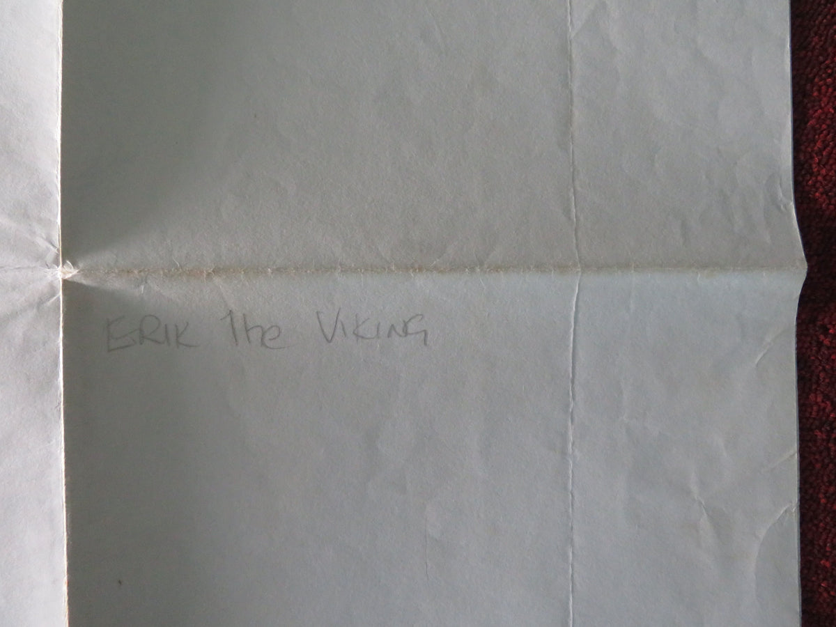 Erik the Viking UK Quad Poster Folded Tim Robbins Mickey Rooney Eartha Kitt 1989